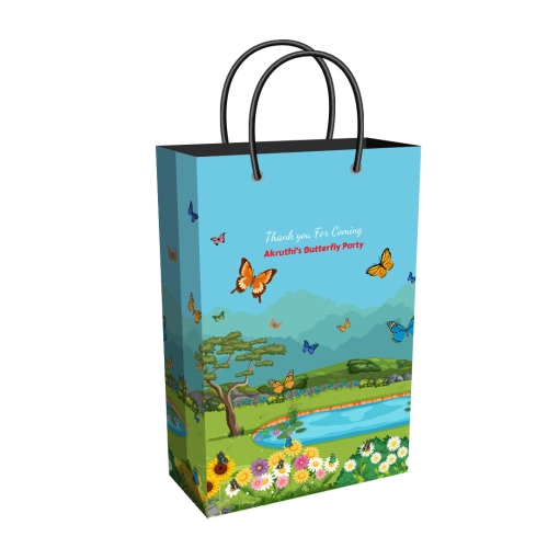 Party Supplies Tall Gift Bag | Butterfly Theme